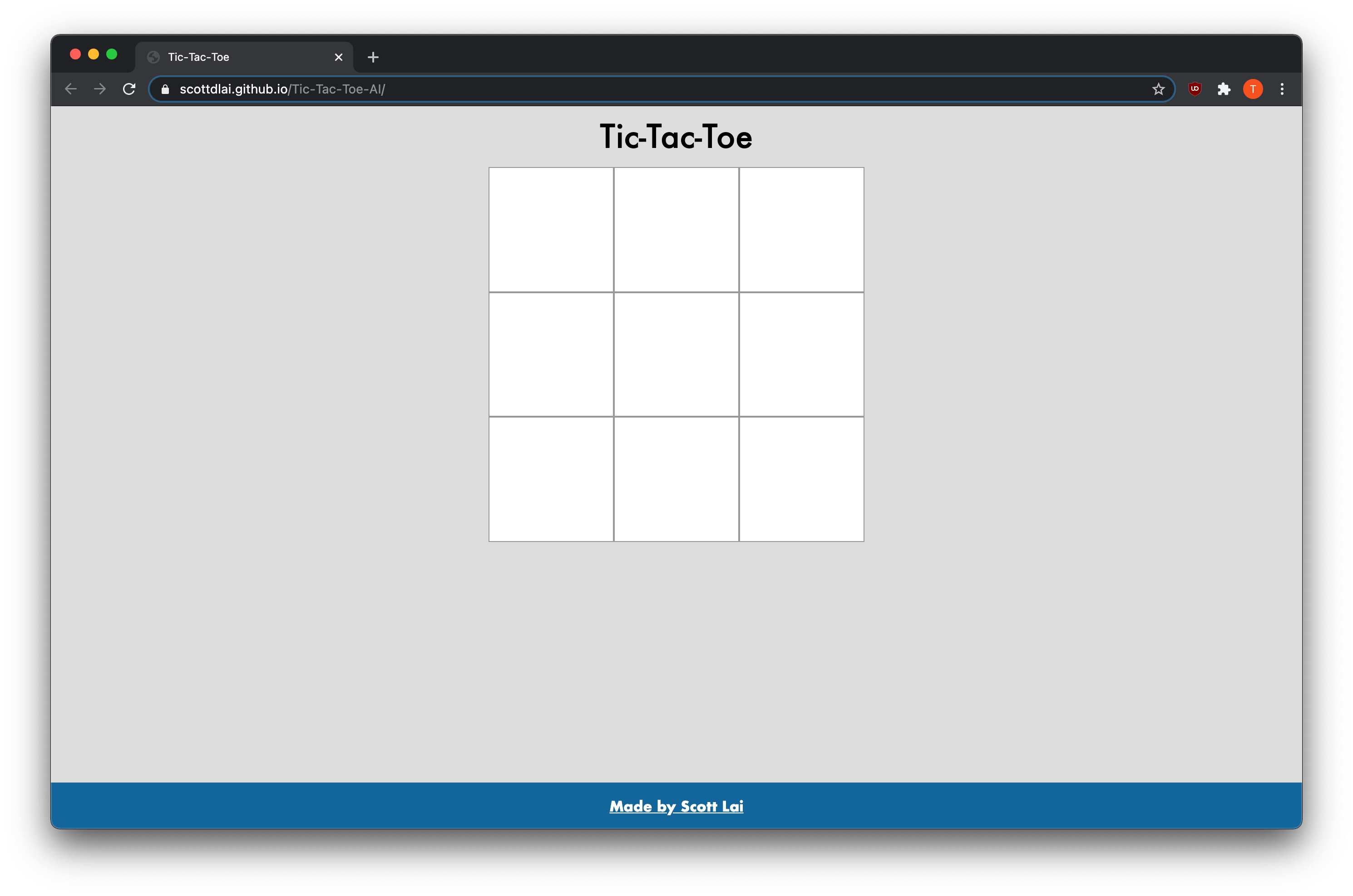 Tic Tac Toe bot